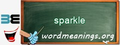 WordMeaning blackboard for sparkle